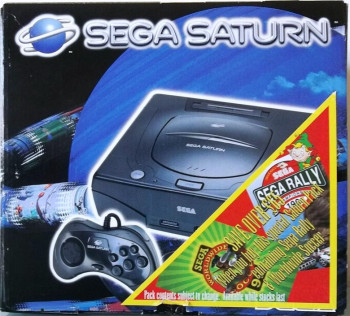 SEGA Saturn Second Version SEGA Rally / Worldwide Soccer 97 Bundle